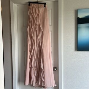 Vera Wang Pink Chiffon Gown, Size 8